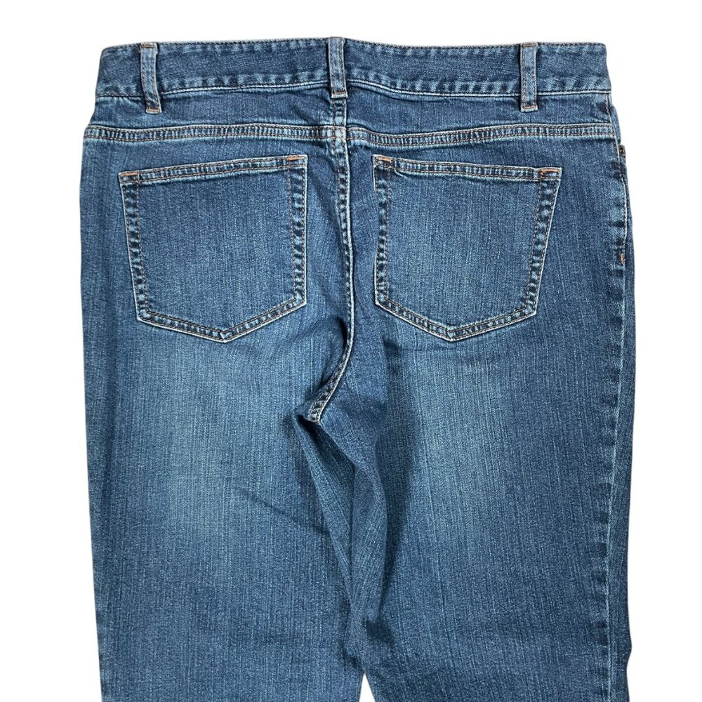 J Jill Women's Dark Blue Stretch Slim Authentic Fit Jeans Size 8 Measures: 30x30 - Picture 3 of 8